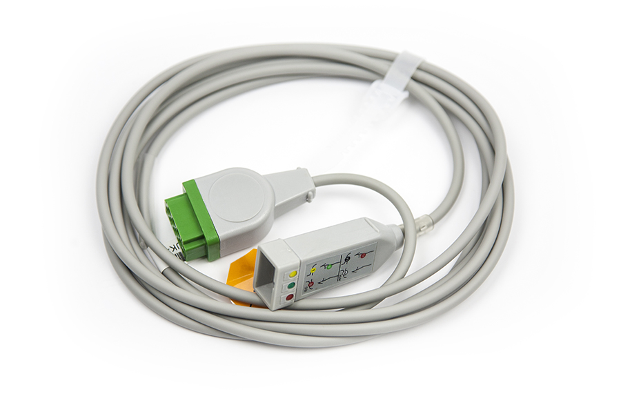 TEMED trunk cable connecting monitor and ecg lead with three lead Philips